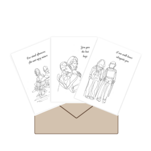 Kaartenbundel "liefde" (3stuks)